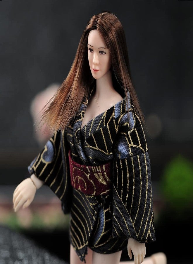 RoofWorld 1/12 Scale Female Head Sculpt,Europen Beauty Planted Hair Head Carved Carving for 6 inches Phicen TBLeague Action Figure Body - Image 5
